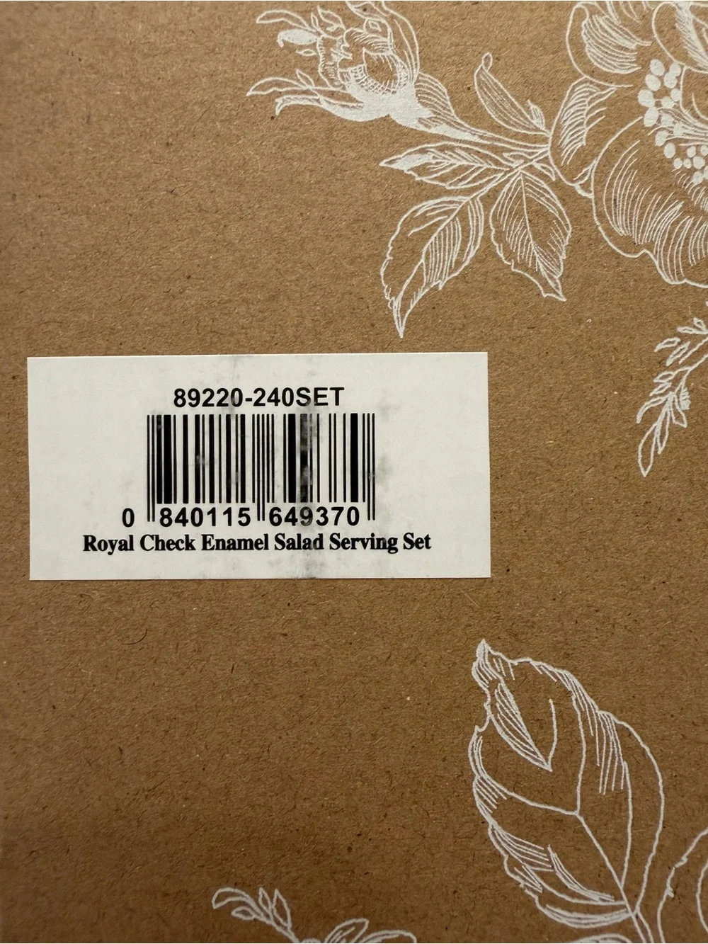NIB MacKenzie-Childs Royal Check Salad Serving Set